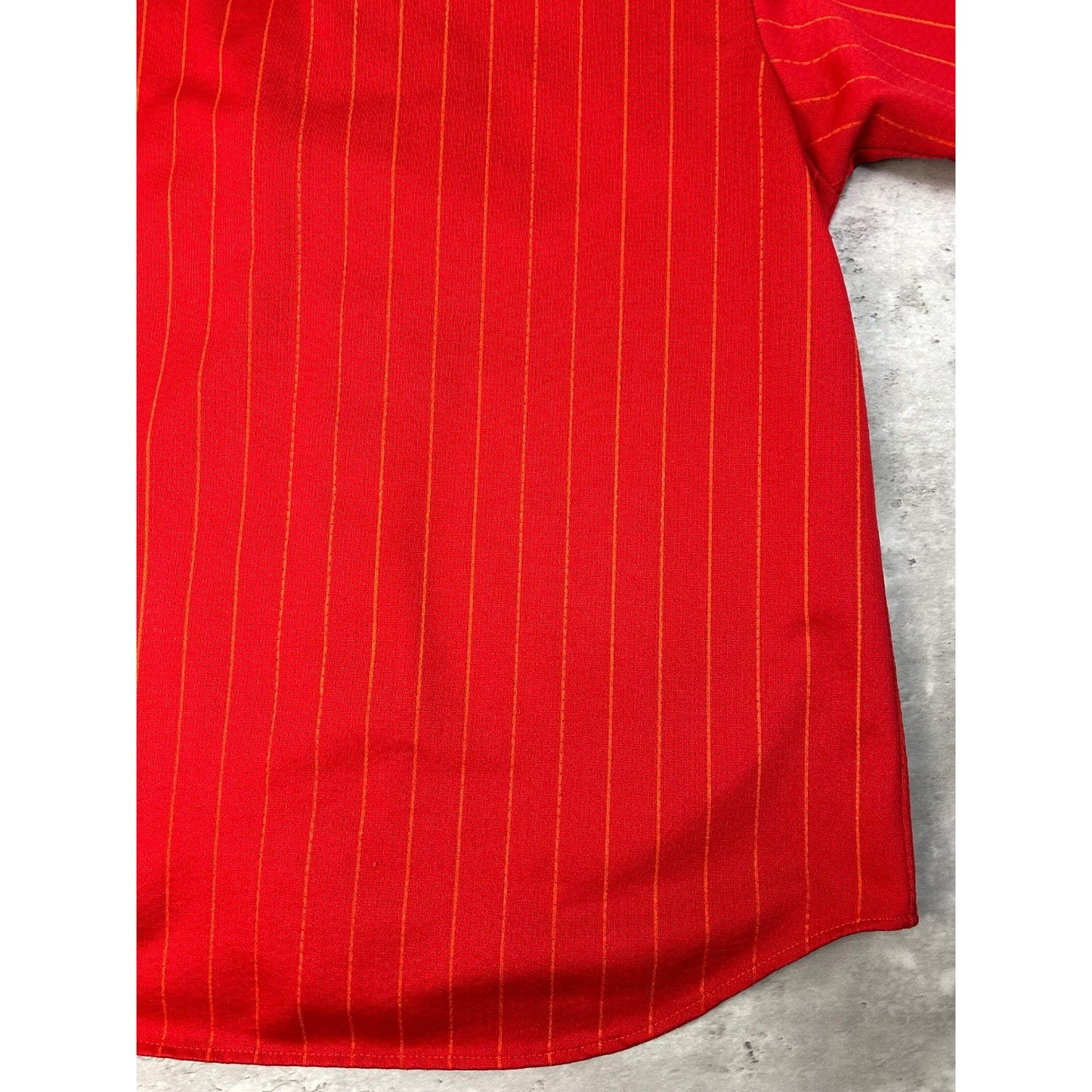 Vintage Atlanta Braves MLB Pinstripe Stitched Baseball Jersey Size Large