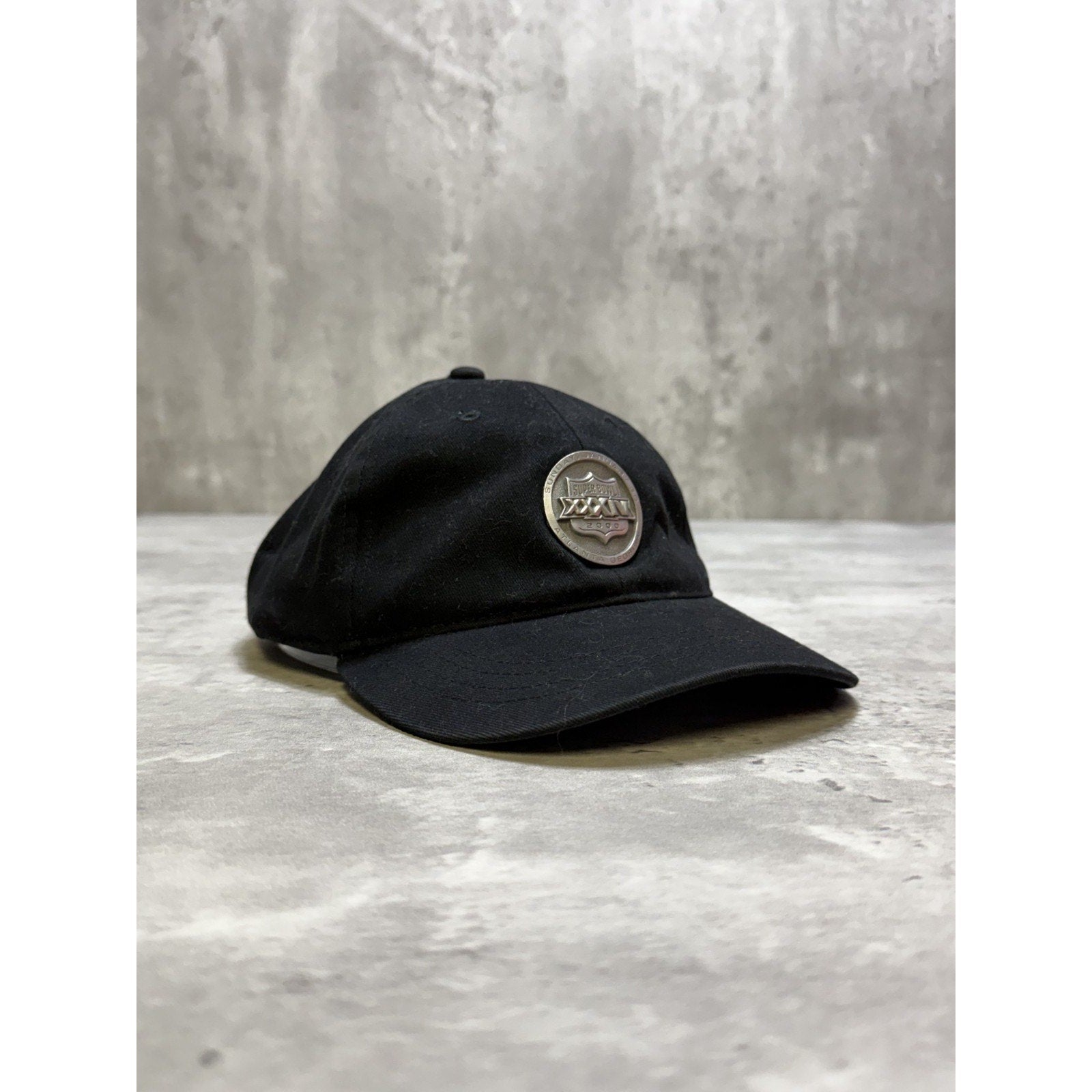 Vintage 2000 NFL Super Bowl XXXIV Metal Emblem Strapback Hat OSFA