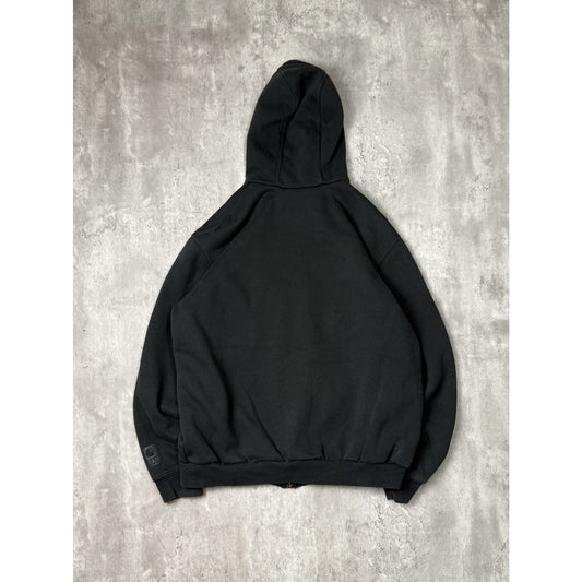 Vintage Carhartt Heavyweight Full Zip Hooded Workwear Sweatshirt Size Medium
