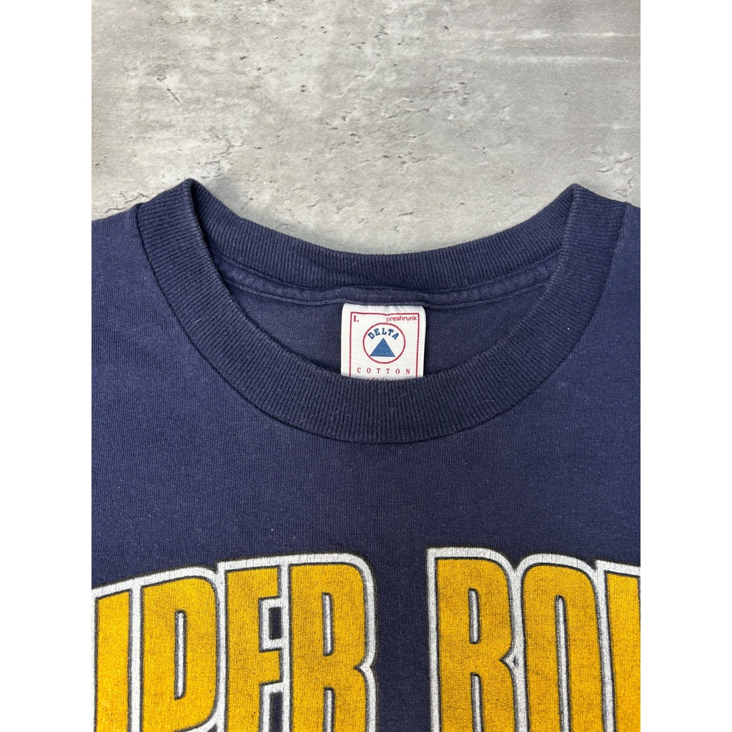 1995 Los Angeles Chargers NFL Super Bolts Helmets Graphic T-Shirt Size Large