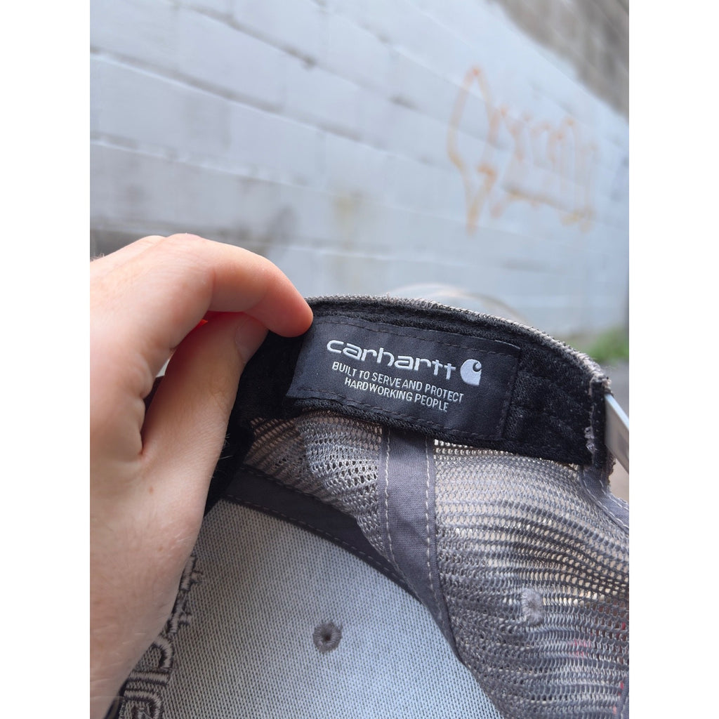Carhartt Embroidered Logo Mesh Panel Workwear Snapback Hat OSFA