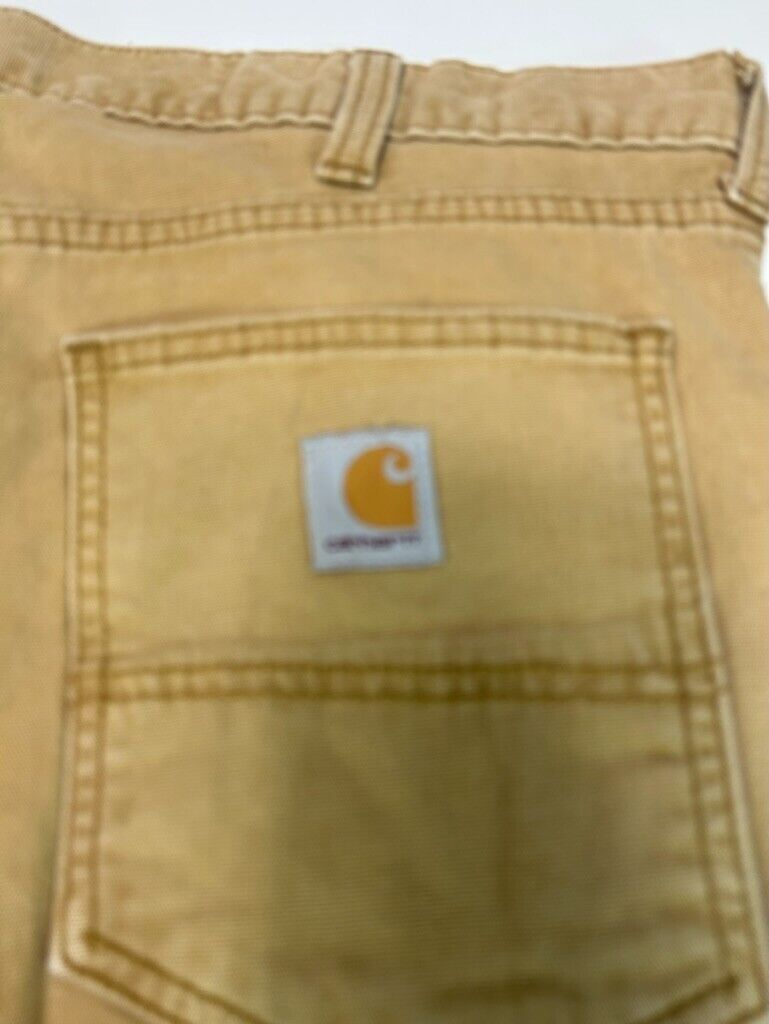 Carhartt Canvas Workwear Five Pocket Pants Size 36 Beige