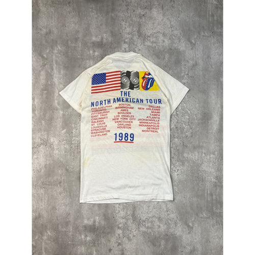 1989 The Rolling Stones North American Tour Rock Music Band T-Shirt Size Medium