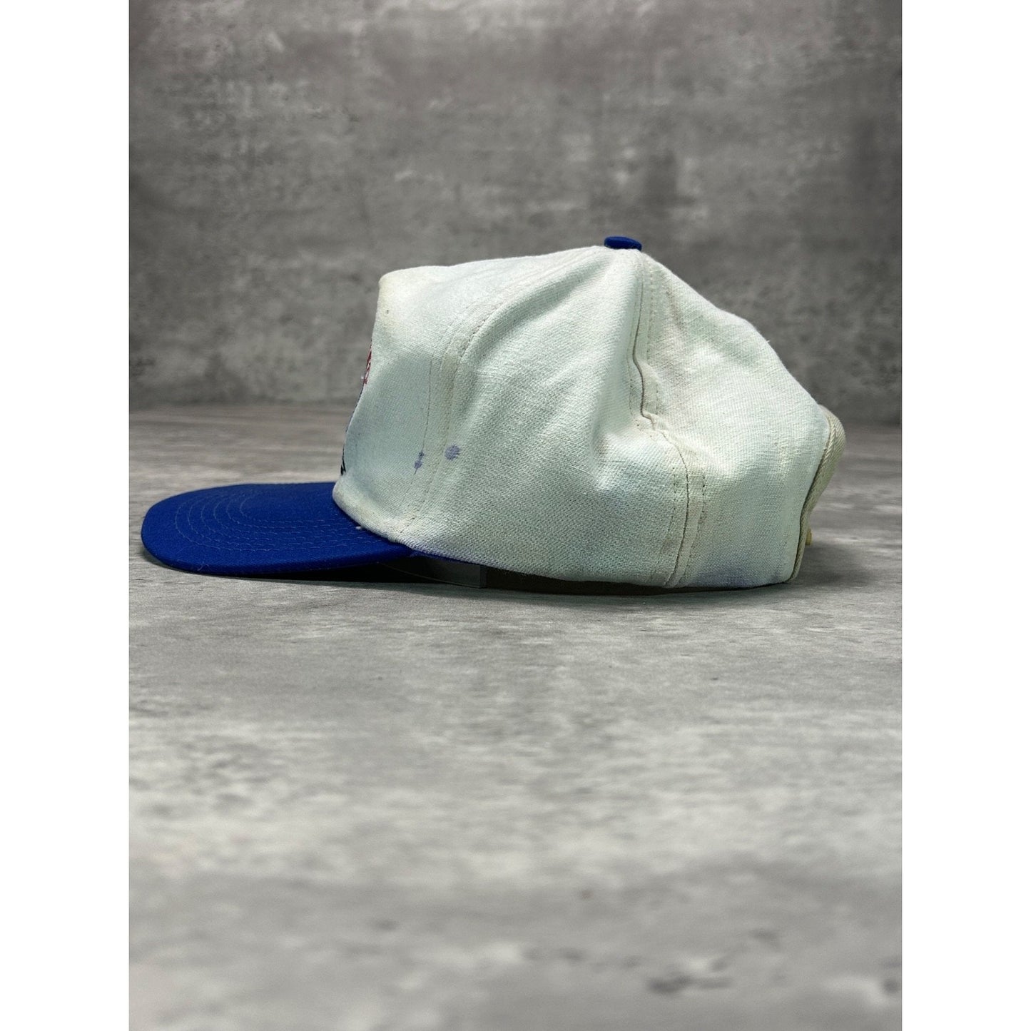 Vintage 90s Bass Fishing Embroidered Spellout Logo Snapback Hat OSFA