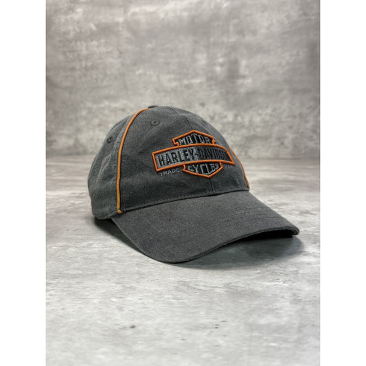 Vintage 2000s Harley Davidson Embroidered Classic Logo Strapback Hat OSFA