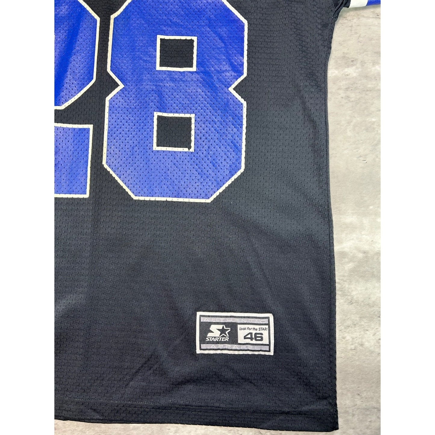 Vintage 90s Marshall Faulk #28 Dallas Cowboys NFL Starter Football Jersey Medium