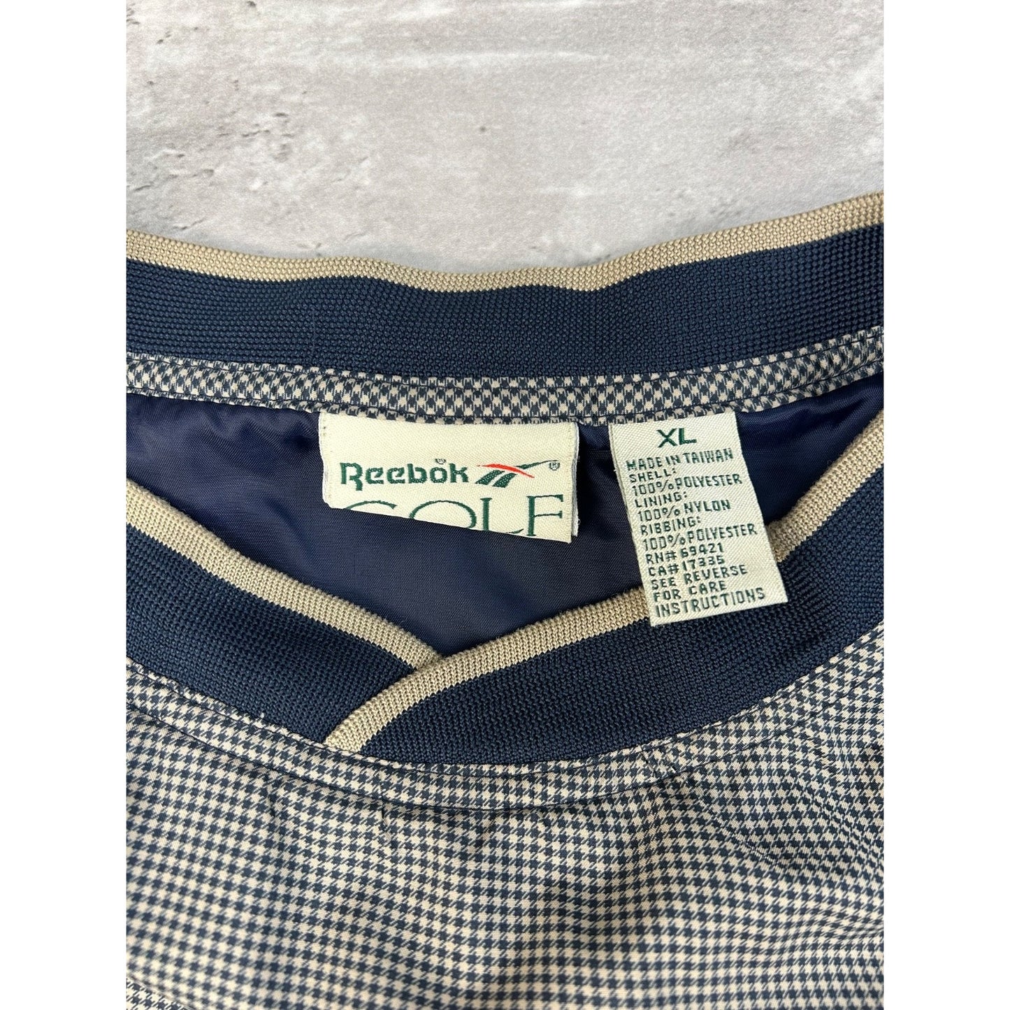 Vintage Reebok Golf Embroidered Logo Pullover Windbreaker Jacket Size XL