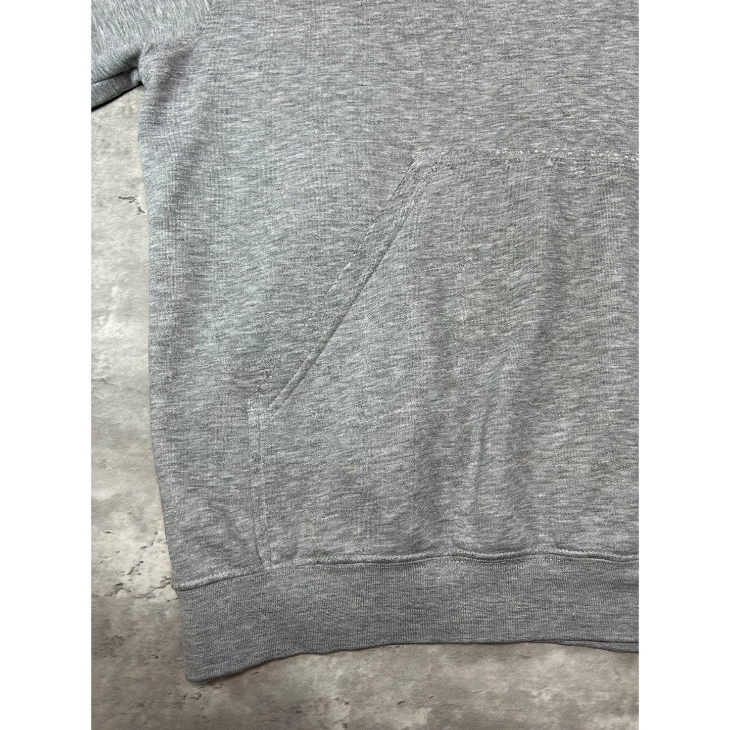 Vintage 2000s Nike Embroidered Mini Swoosh Hooded Sweatshirt Size Large Gray