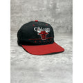 Vintage 90s Chicago Bulls NBA Embroidered Spellout Logo Snapback Hat OSFA