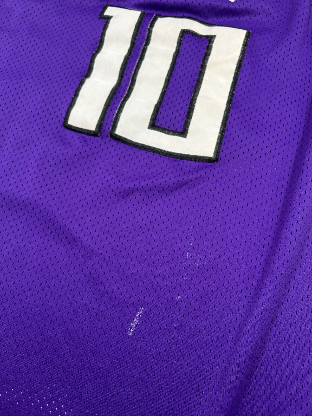 Vintage Mike Bibby #10 Sacramento Kings Swingman NBA Nike Jersey Size 2XL Purple