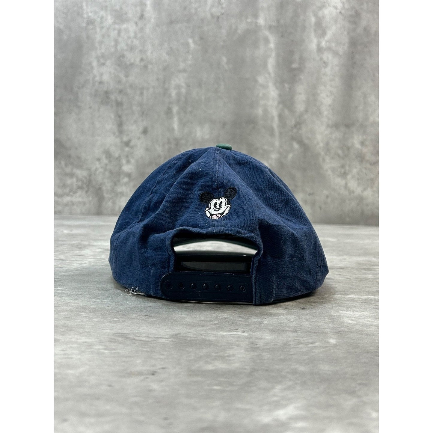 Vintage 90s Disney Mickey Mouse Genuine Authentic Spellout Snapback Hat OSFA