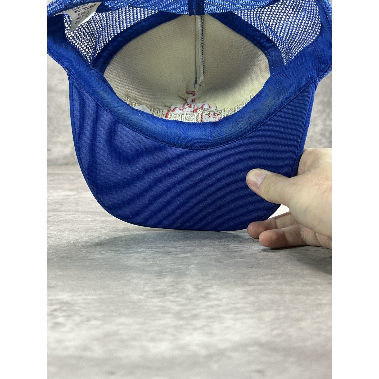 VTG 80s Walt Disney World Embroidered Scrambled Eggs Trucker Snapback Hat OSFA