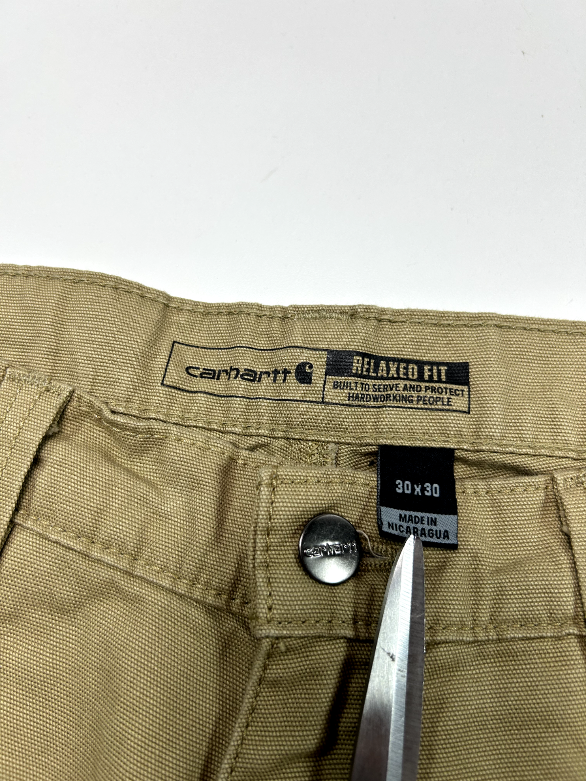 Carhartt Relaxed Fit Workwear Five Pocket Pants Size 30 Beige