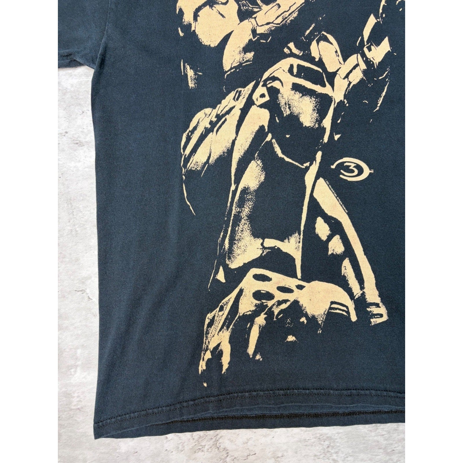 Vintage 2007 Halo 3 Master Chief Video Game Graphic T-Shirt Size Medium