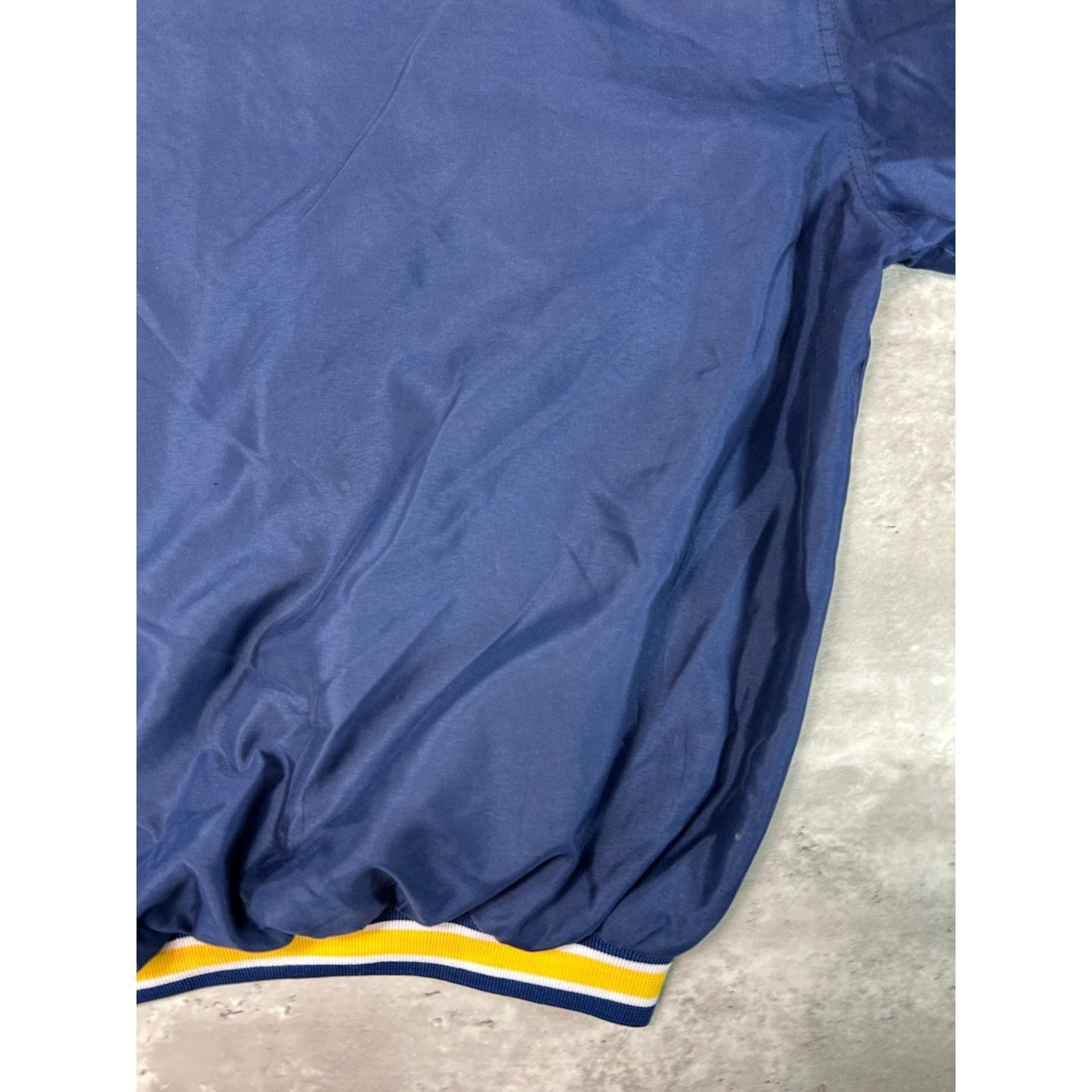 Vintage 90s Michigan Wolverines NCAA Embroidered Windbreaker Jacket Size XL