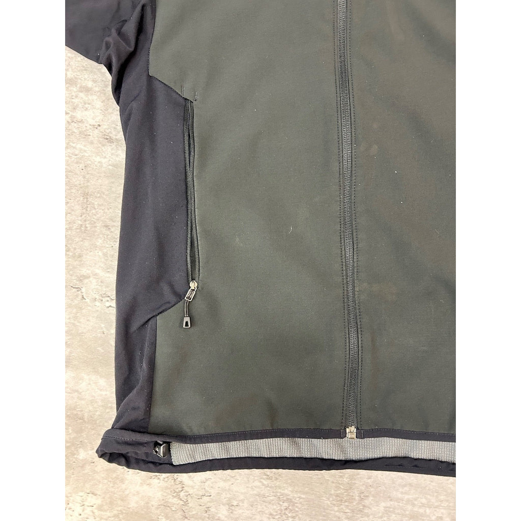 Vintage Patagonia Tonal Spellout Logo Nylon Full Zip Jacket Size Medium Black