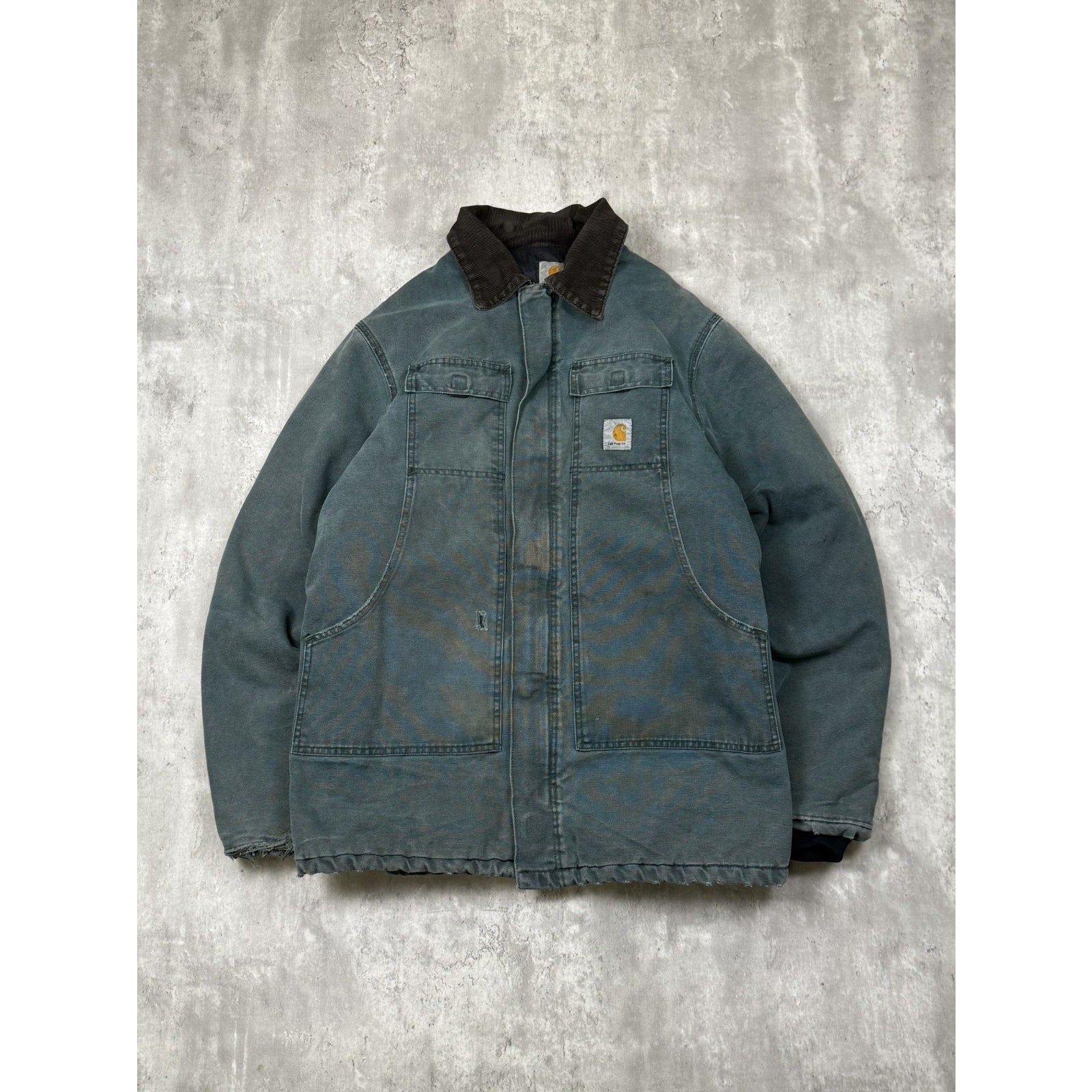 Vintage Carhartt Canvas Workwear Quilted Lined Arctic Jacket Size XL