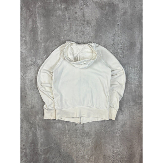 Vintage Womens Nike Embroidered Spell Out Full Zip Hooded Sweatshirt Size Small