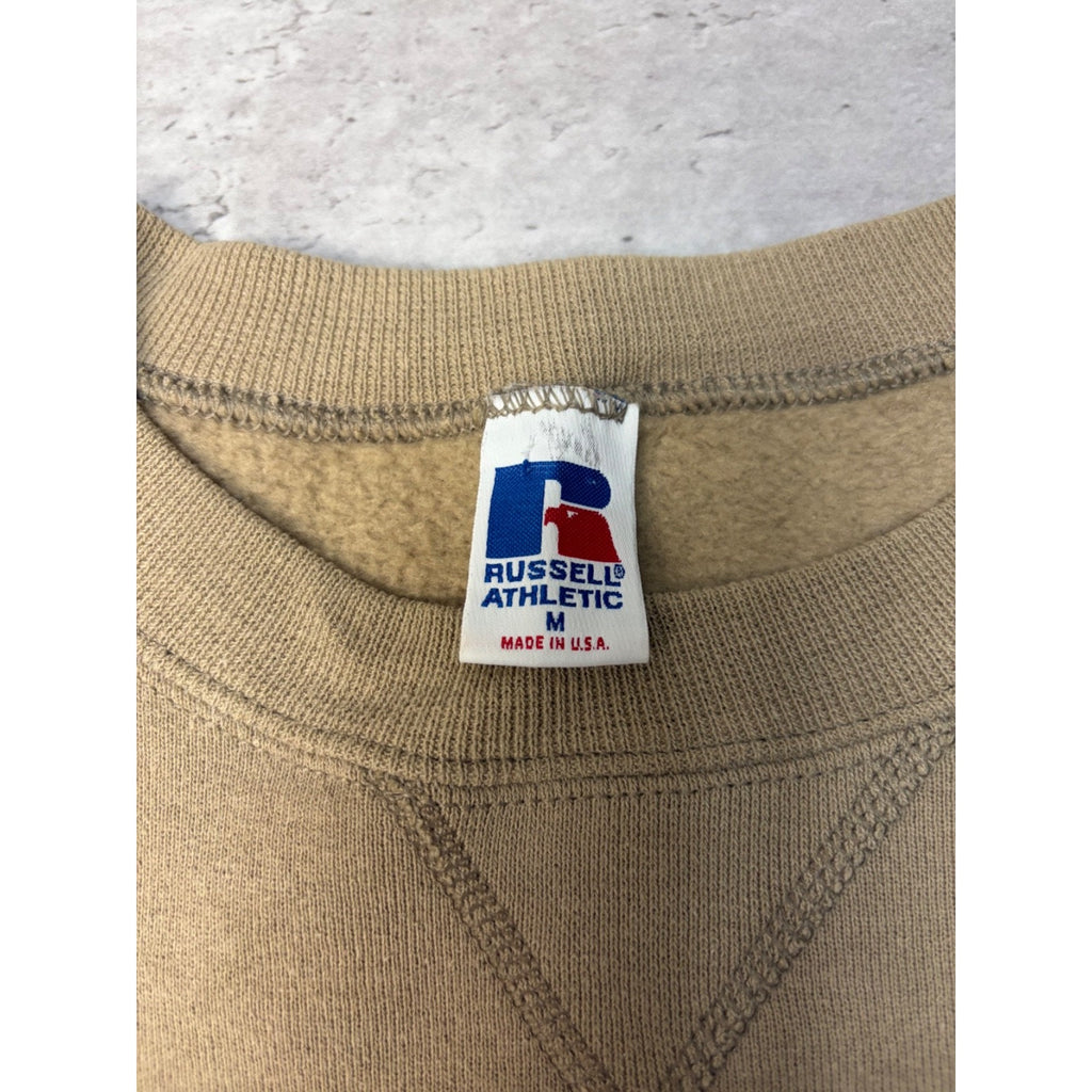 Vintage Black Russell Athletics Earth Tone Sweatshirt Size Medium
