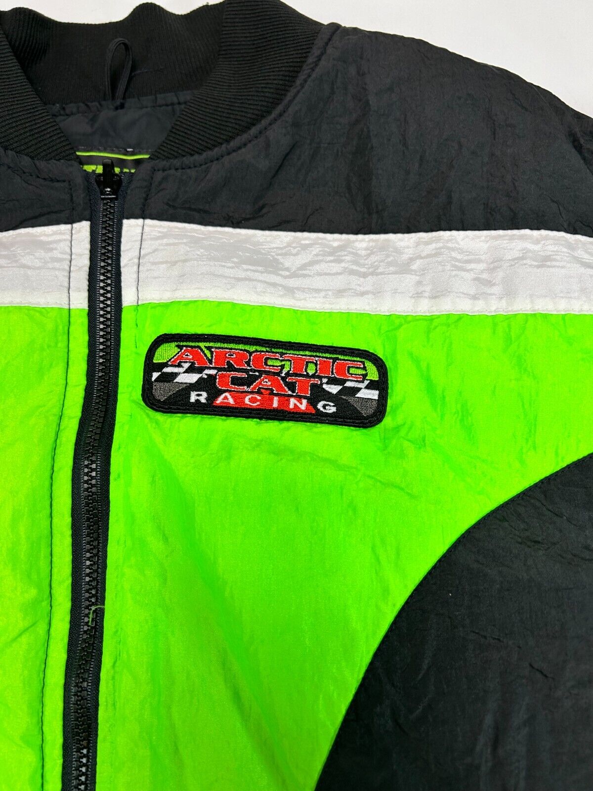 Vintage 90s Arctic Cat Racing Thinsulate Embroidered Bomber Jacket Size XL