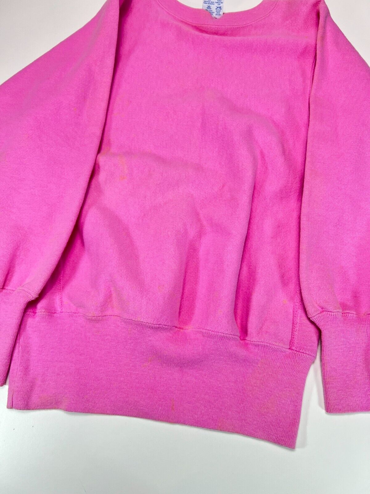 Vintage 90s Champion Reverse Weave Blank Sweatshirt Size Small Pink Made In USA