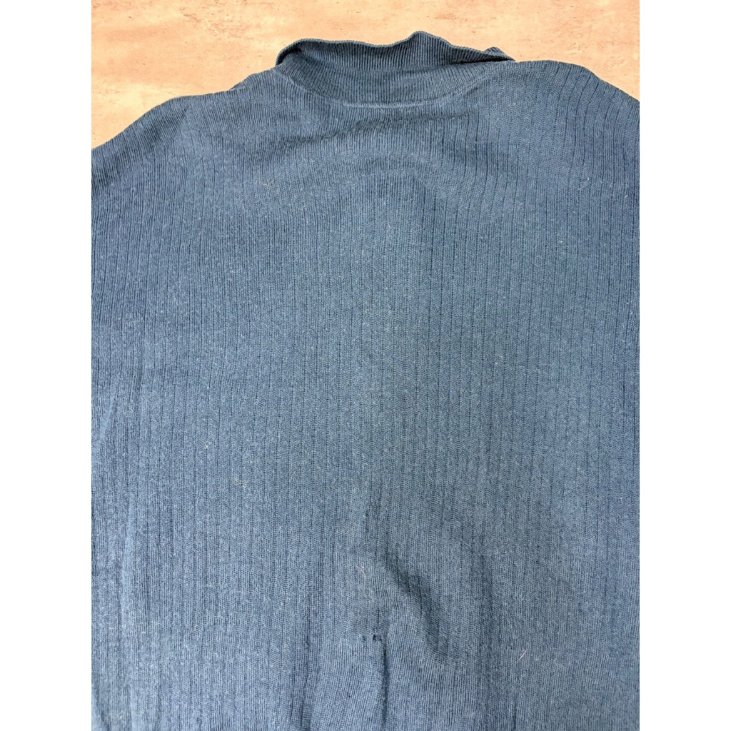 Vintage 80s/90s Tundra 1/4 Button Collared Knit Sweater Size XL