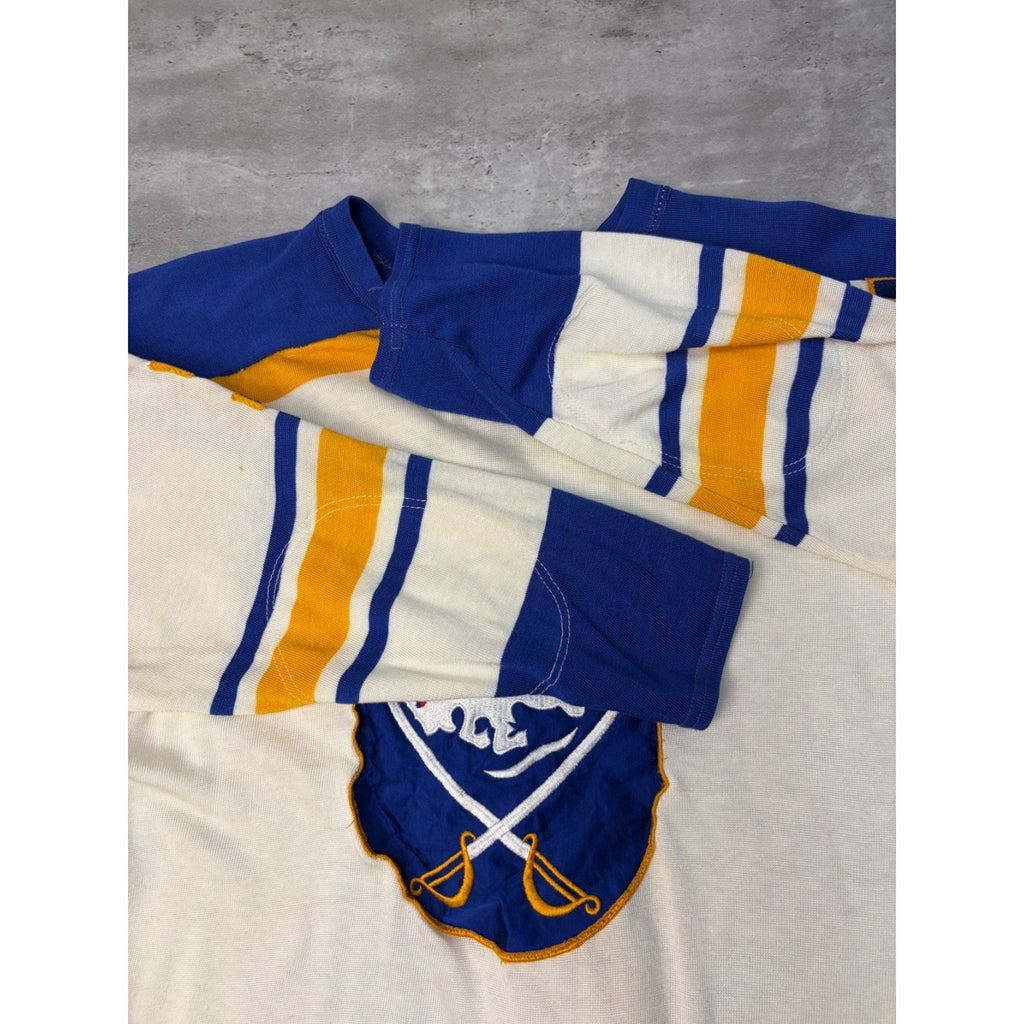 Vintage 80s/90s #7 Buffalo Sabres NHL Stitched Hockey Jersey Size Large