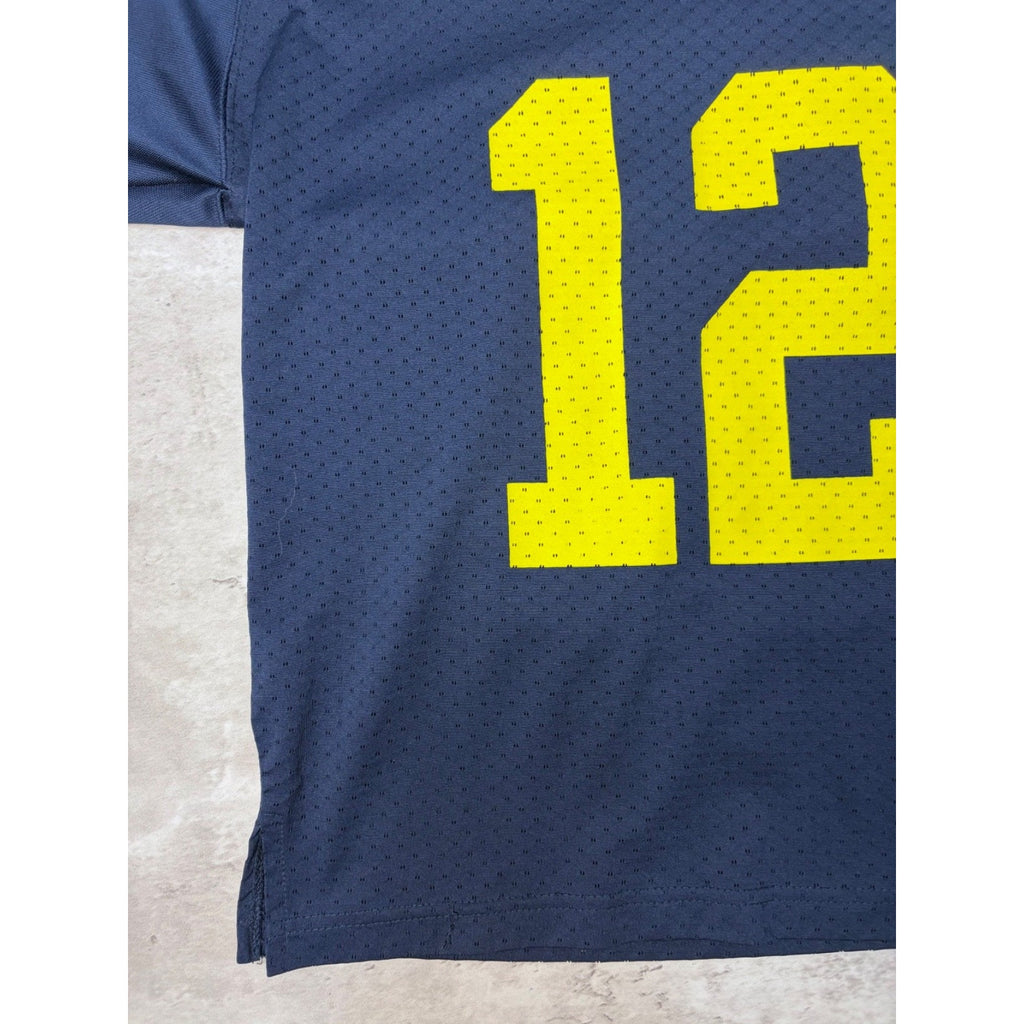 Vintage Michigan Wolverines #12 NCAA Adidas Football Jersey Size Medium YOUTH