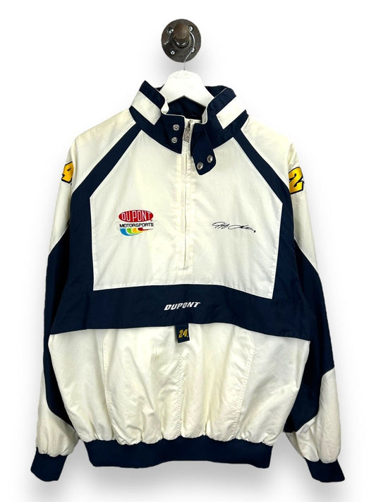 Vintage 90s Jeff Gordon #24 Nascar 1/2 Zip Pullover Jacket Size Medium