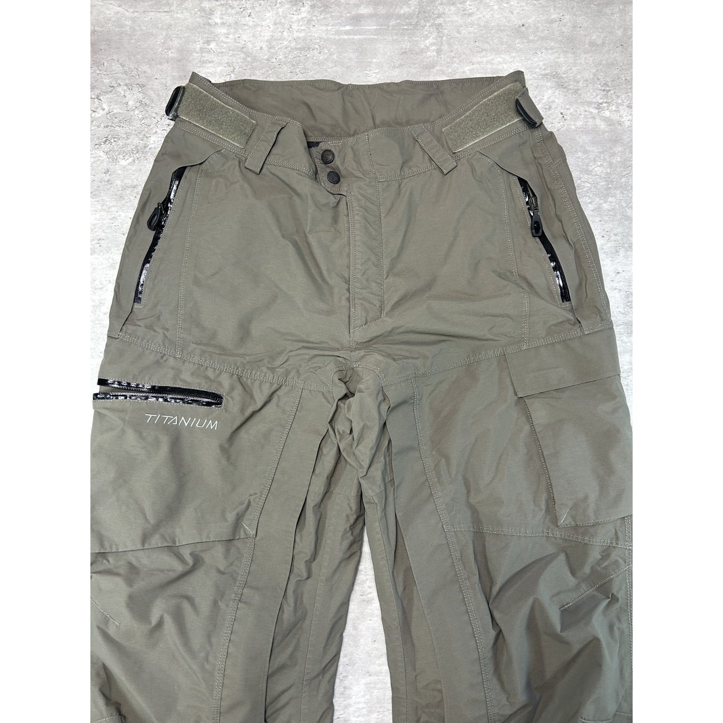 Vintage Columbia Titanium Omni-Tech Nylon Utility Cargo Pants Size Medium