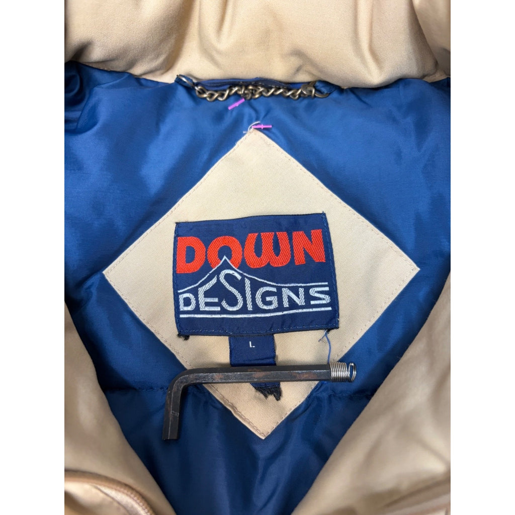 Vintage 90s Down Designs Insulated Down Puffer Bomber Jacket Size Large