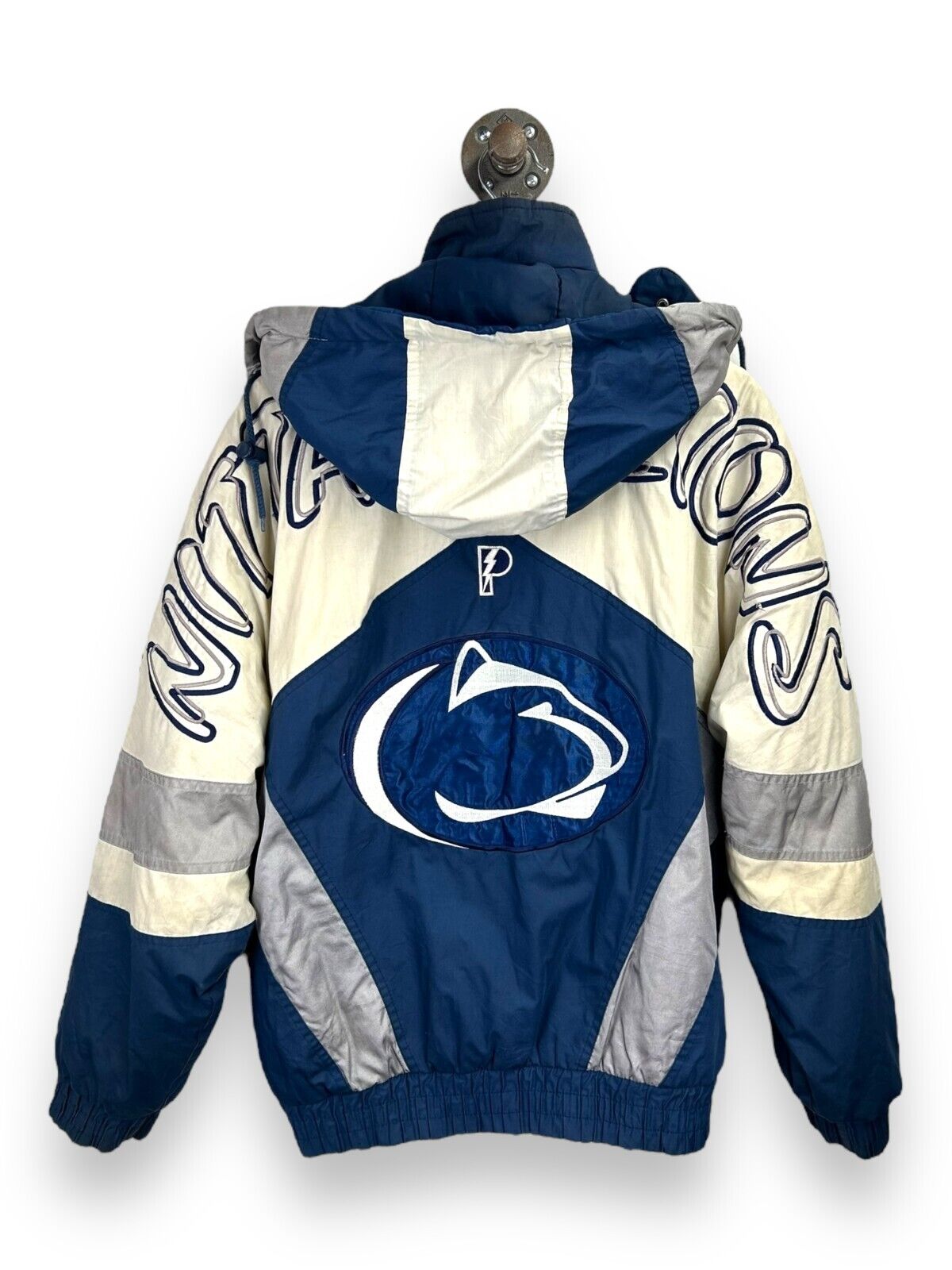 Vintage 90s Penn State NCAA Embroidered Insulated Full Zip Jacket Size Small