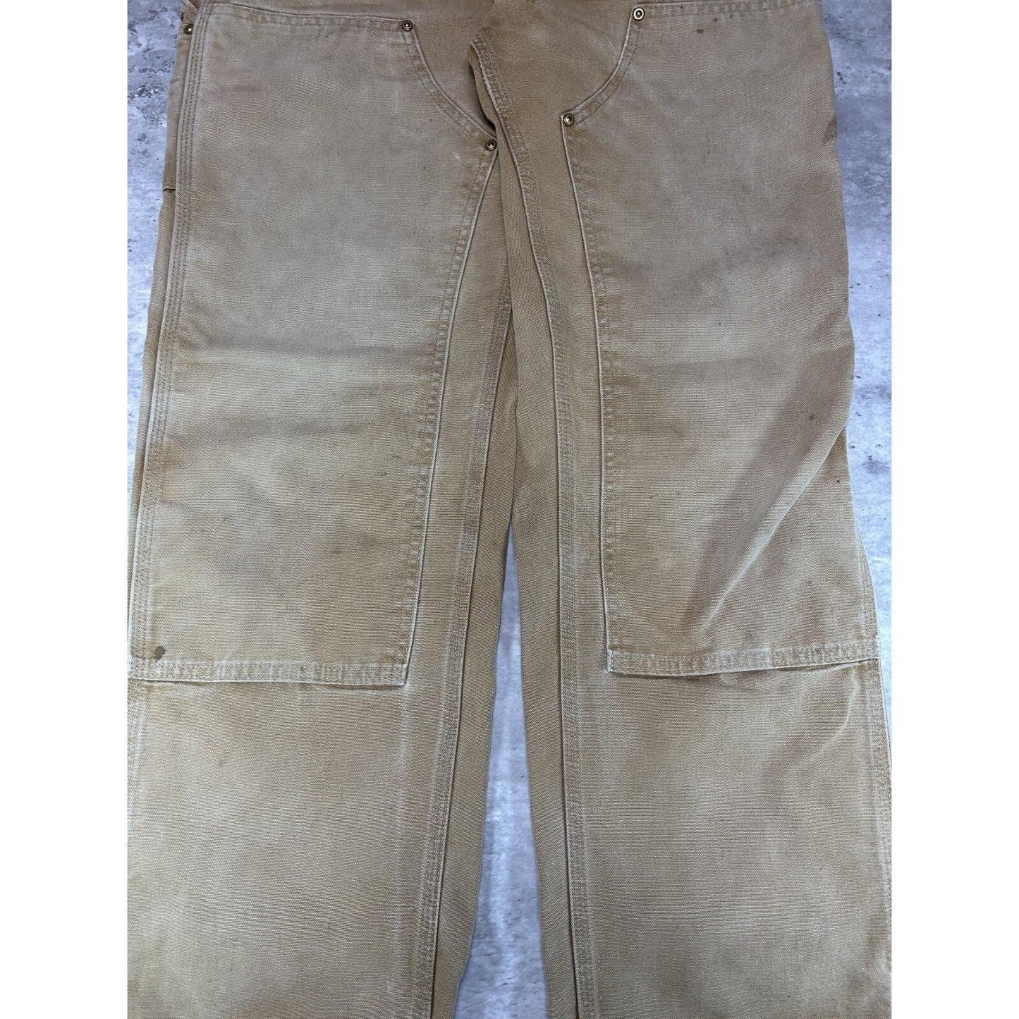 Carhartt 125 Years Canvas Workwear Carpenter Double Knee Pants Size 32 Made USA