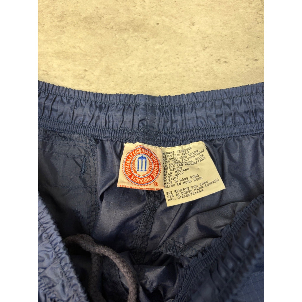 Vintage 90s Tennessee Volunteers NCAA Embroidered Nylon Track Pants Size Medium