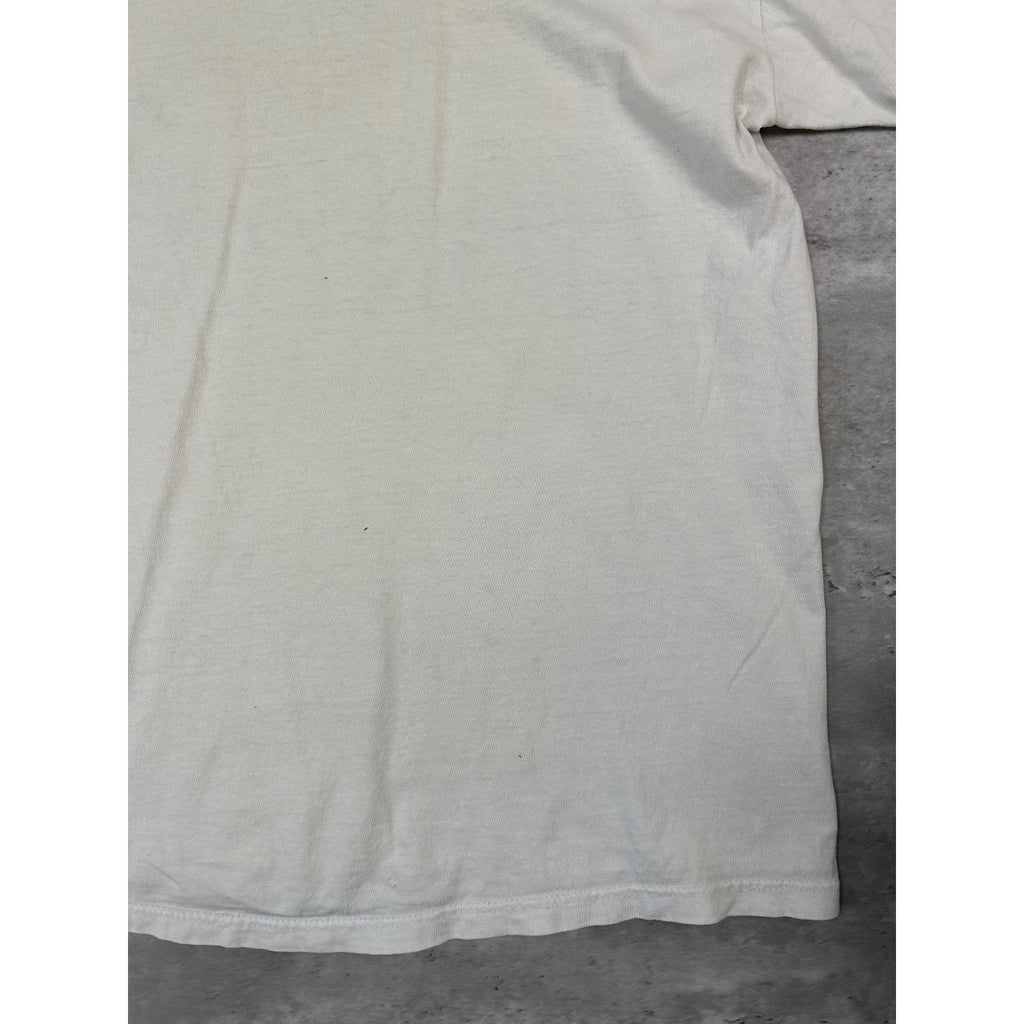 Vintage 90s Hokusai The Great Wave Art Graphic T-Shirt Size Large White