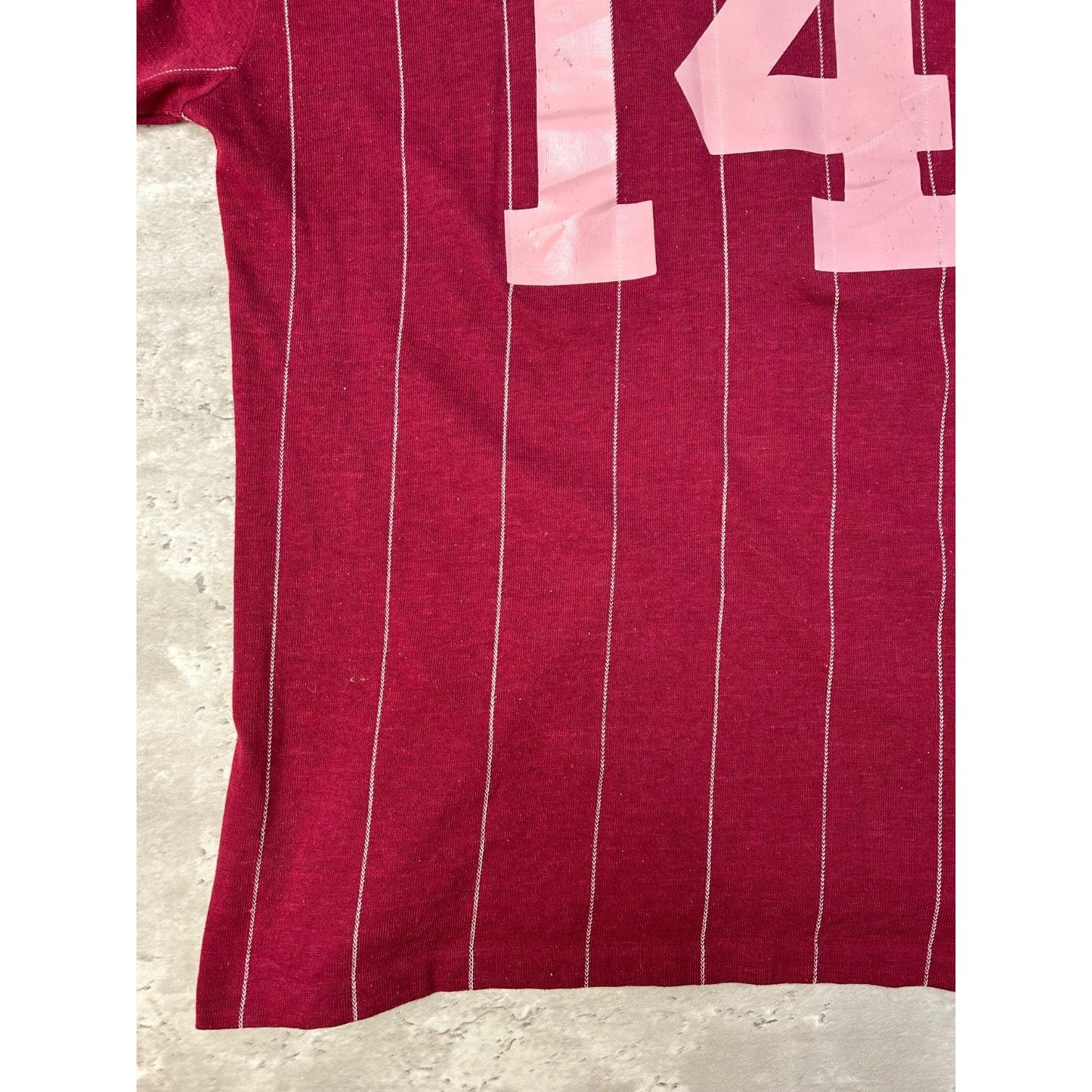 Vintage 70s/80s Adidas #14 Pinstripe Soccer Jersey YOUTH Size XL