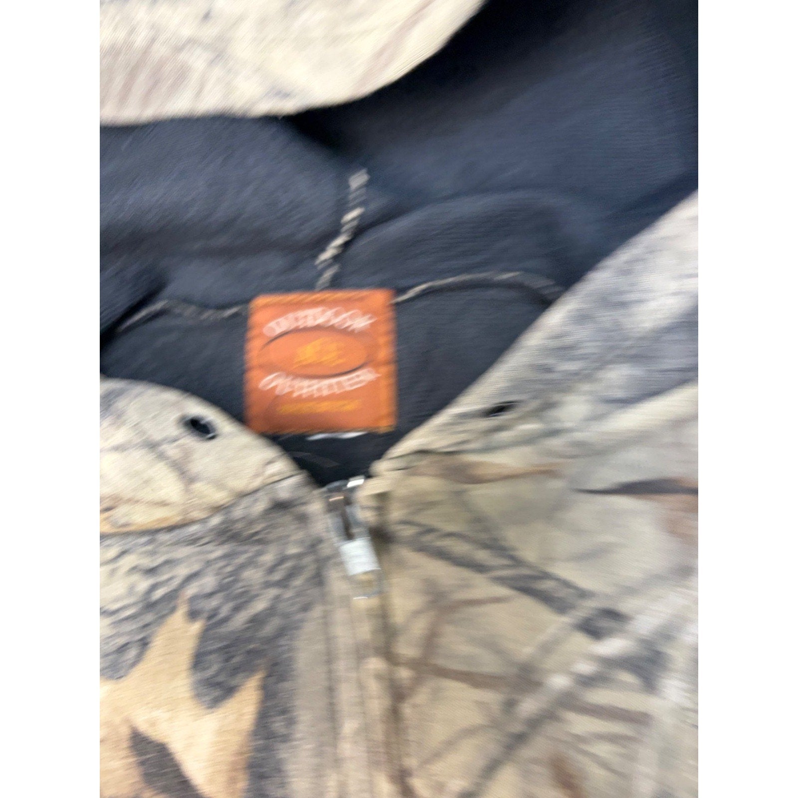 90s Outdoors Outfitters Camo Full Zip Hooded Hunting Sweatshirt Sz Medium