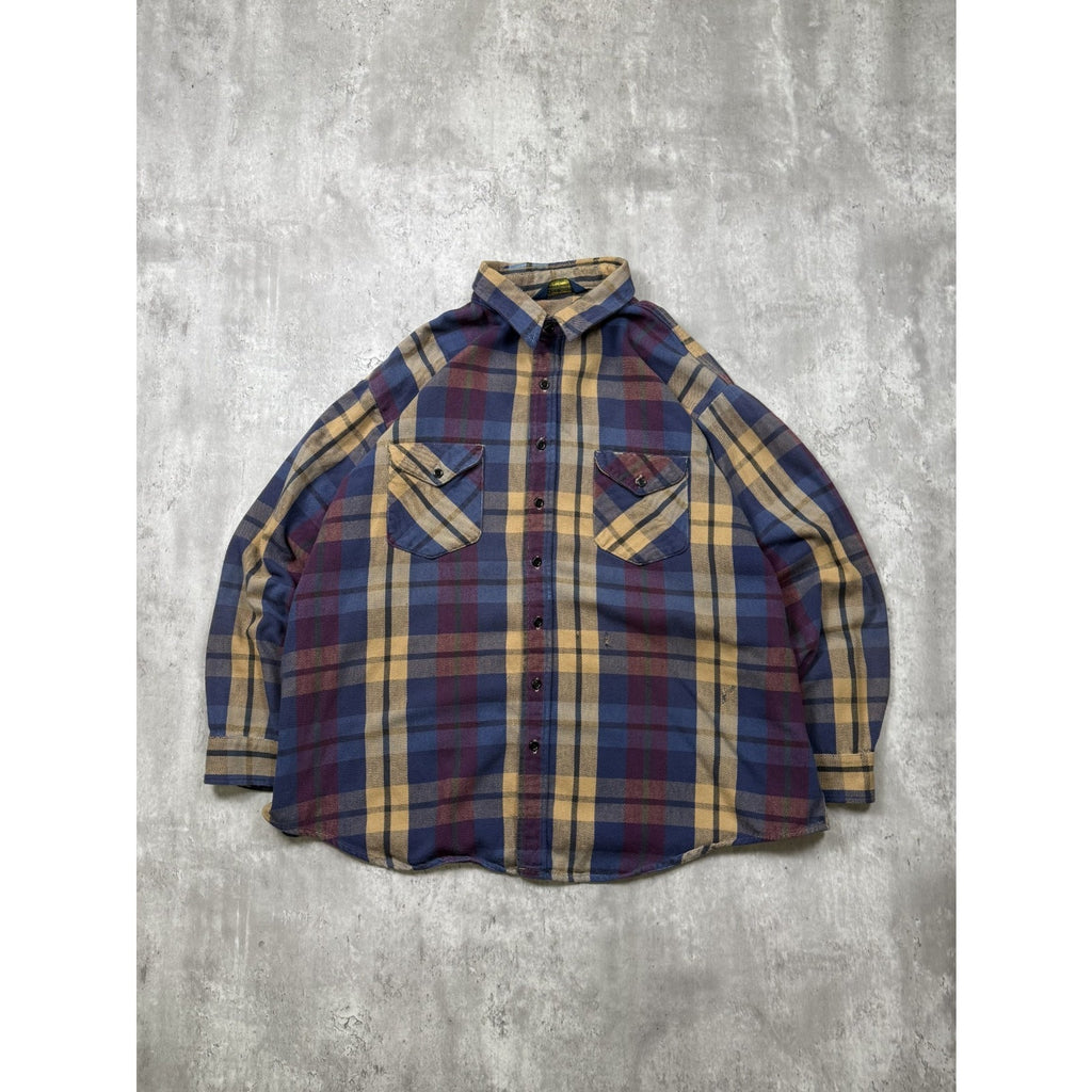 Vintage Osh Kosh Plaid Long Sleeve Button Up Shirt Size 3XL