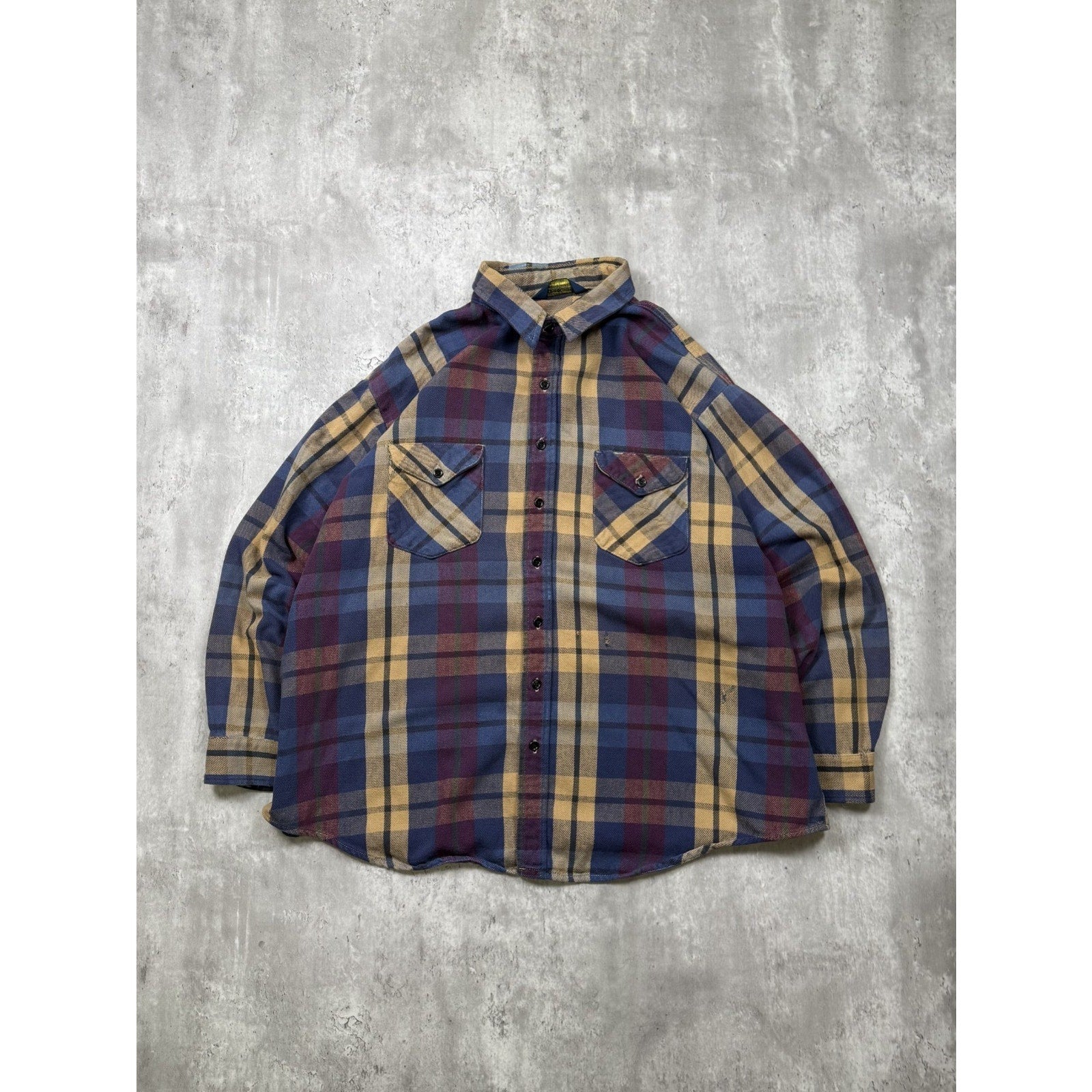 Vintage Osh Kosh Plaid Long Sleeve Button Up Shirt Size 3XL