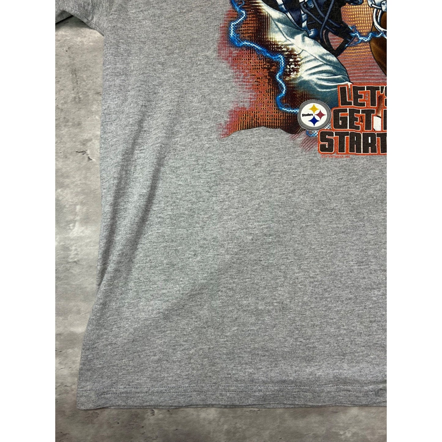 Vintage 90s Steelers Vs Browns NFL Helmet Graphic Football T-Shirt Size 2XL