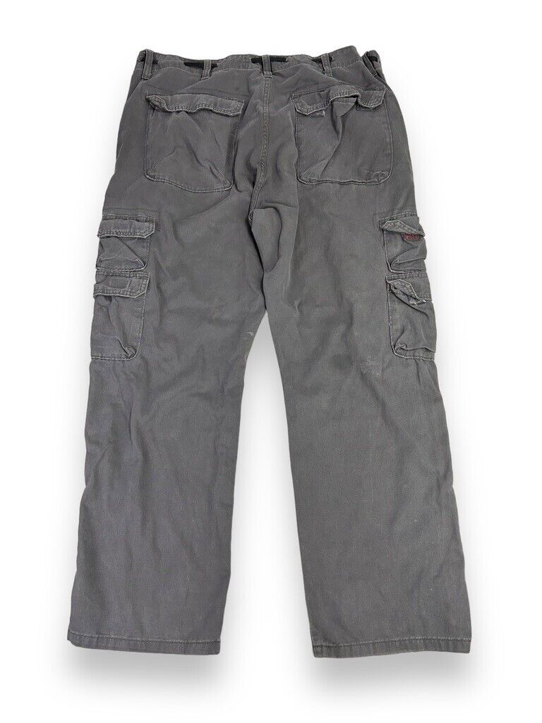 Wrangler Authentics Workwear Multi-Pocket Cargo Pants Size 36 Gray