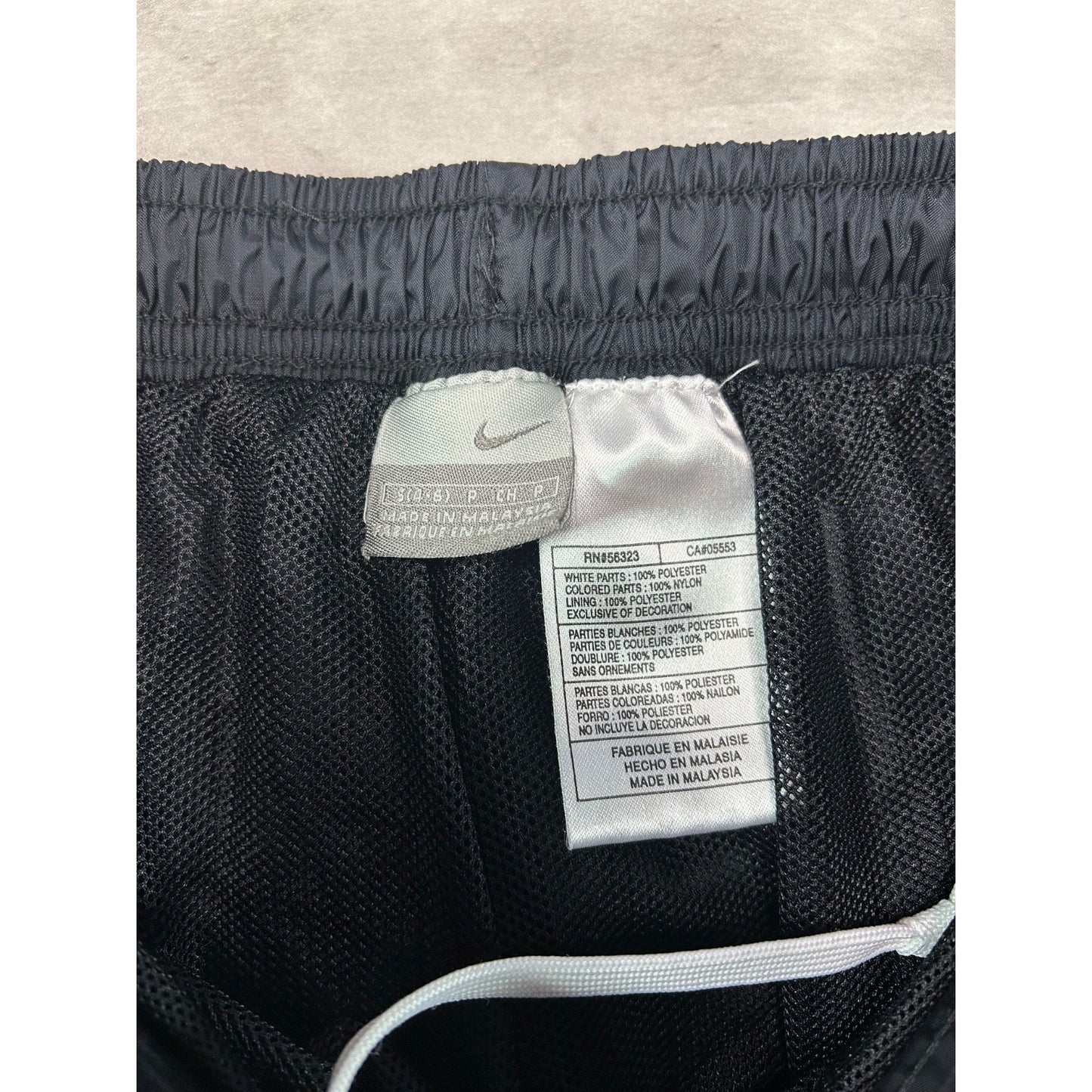 Vintage 2000s YOUTH Nike Embroidered Swoosh Nylon Track Pants Size Small