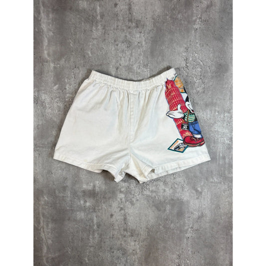 Vintage 90s Disney Mickey Mouse Cartoon Character Graphic Shorts Size Large