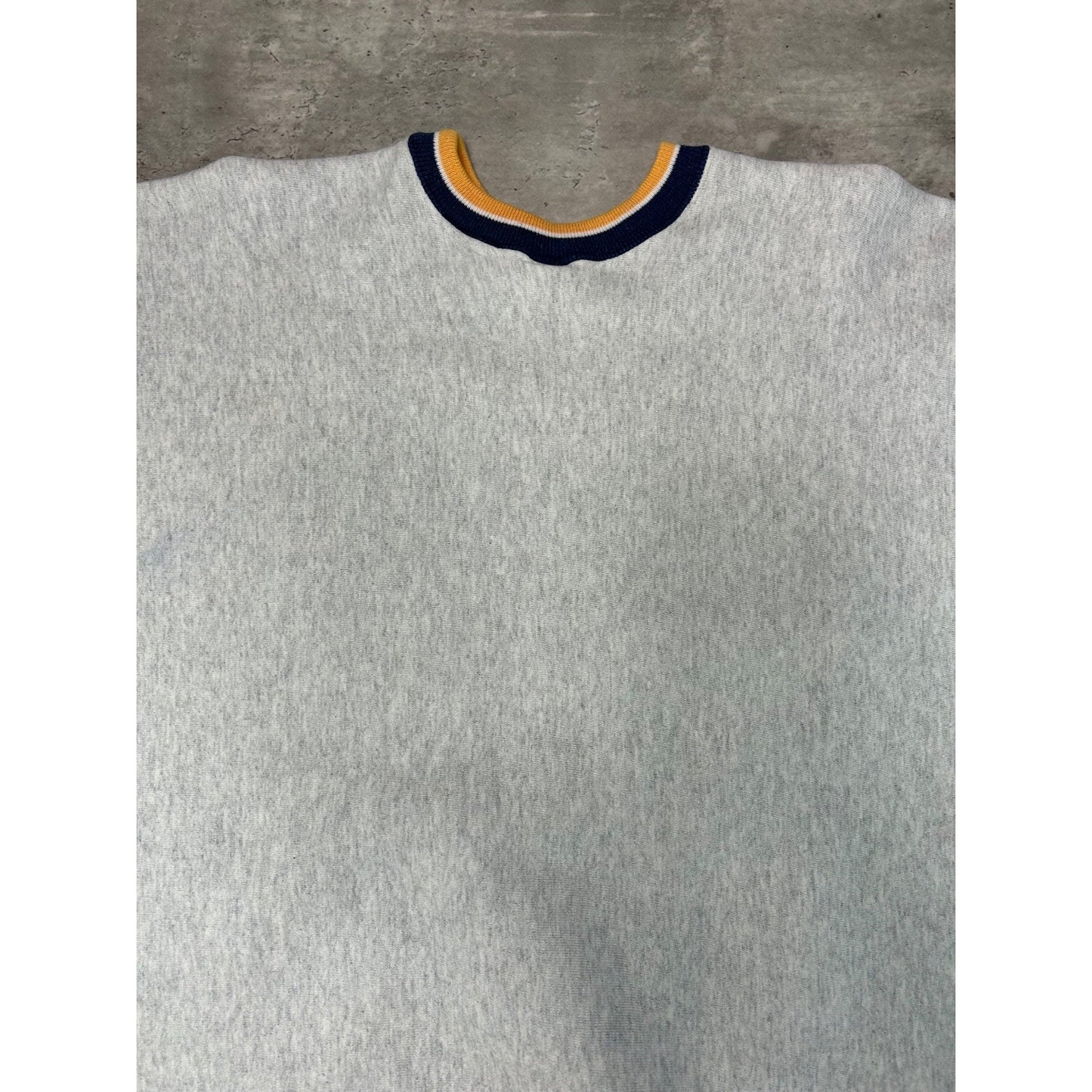 Vintage 90s Notre Dame NCAA Embroidered Arm To Arm Spellout Sweatshirt Sz Large