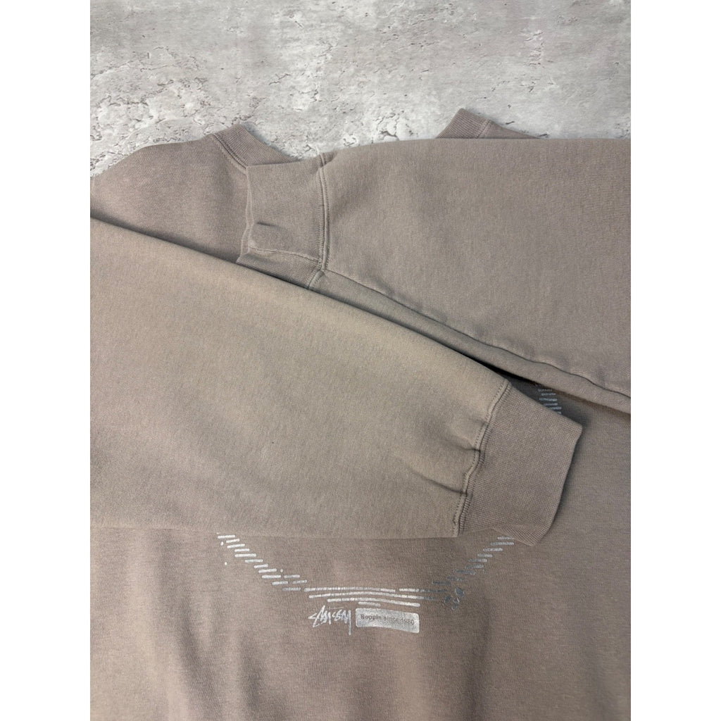 Vintage Stussy 3M Double S Graphic Logo Earth Tone Sweatshirt Size Small