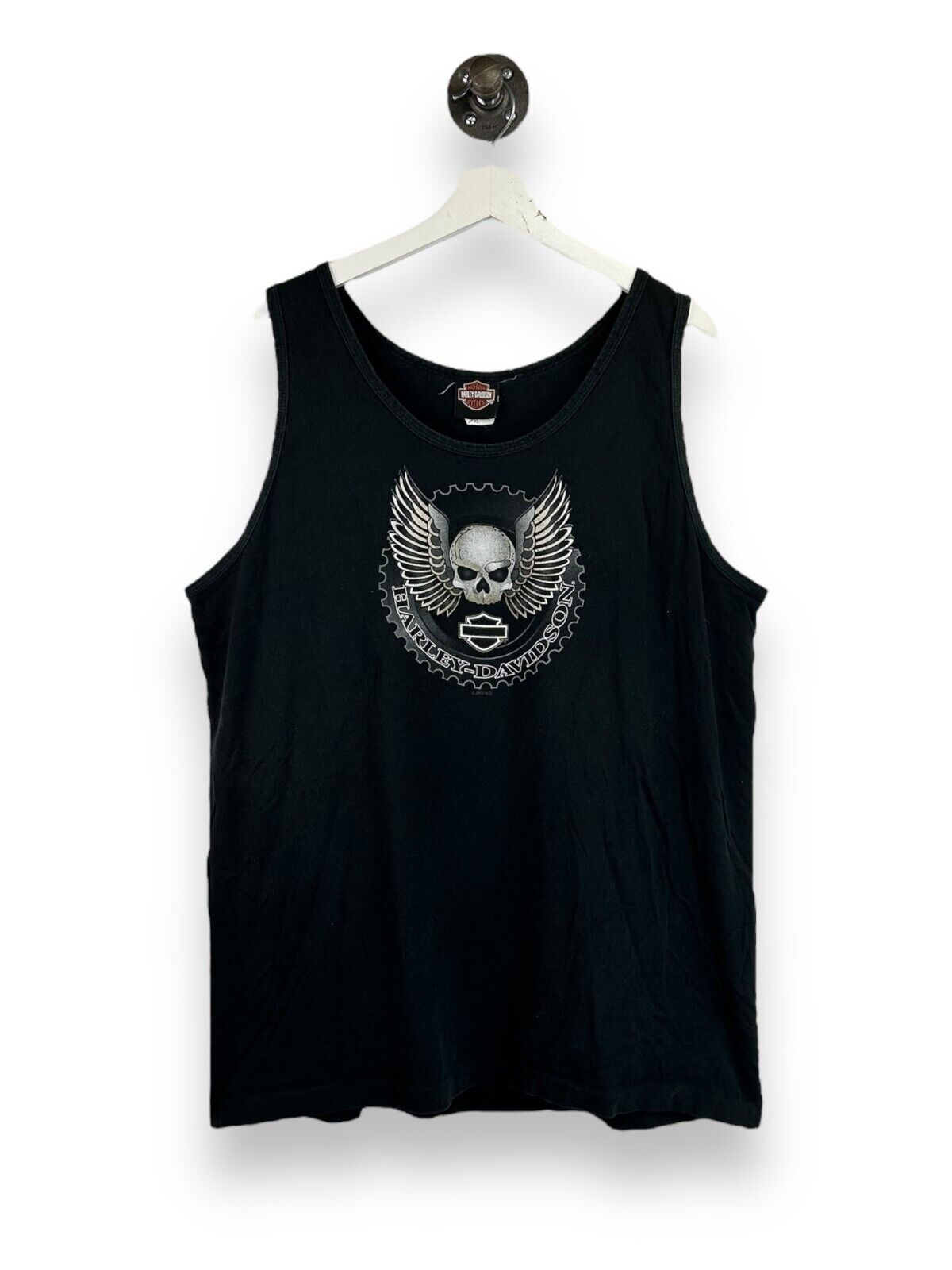 Harley Davidson Skull Wings Graphic Myrtle Beach Sleeveless T-Shirt Size XL