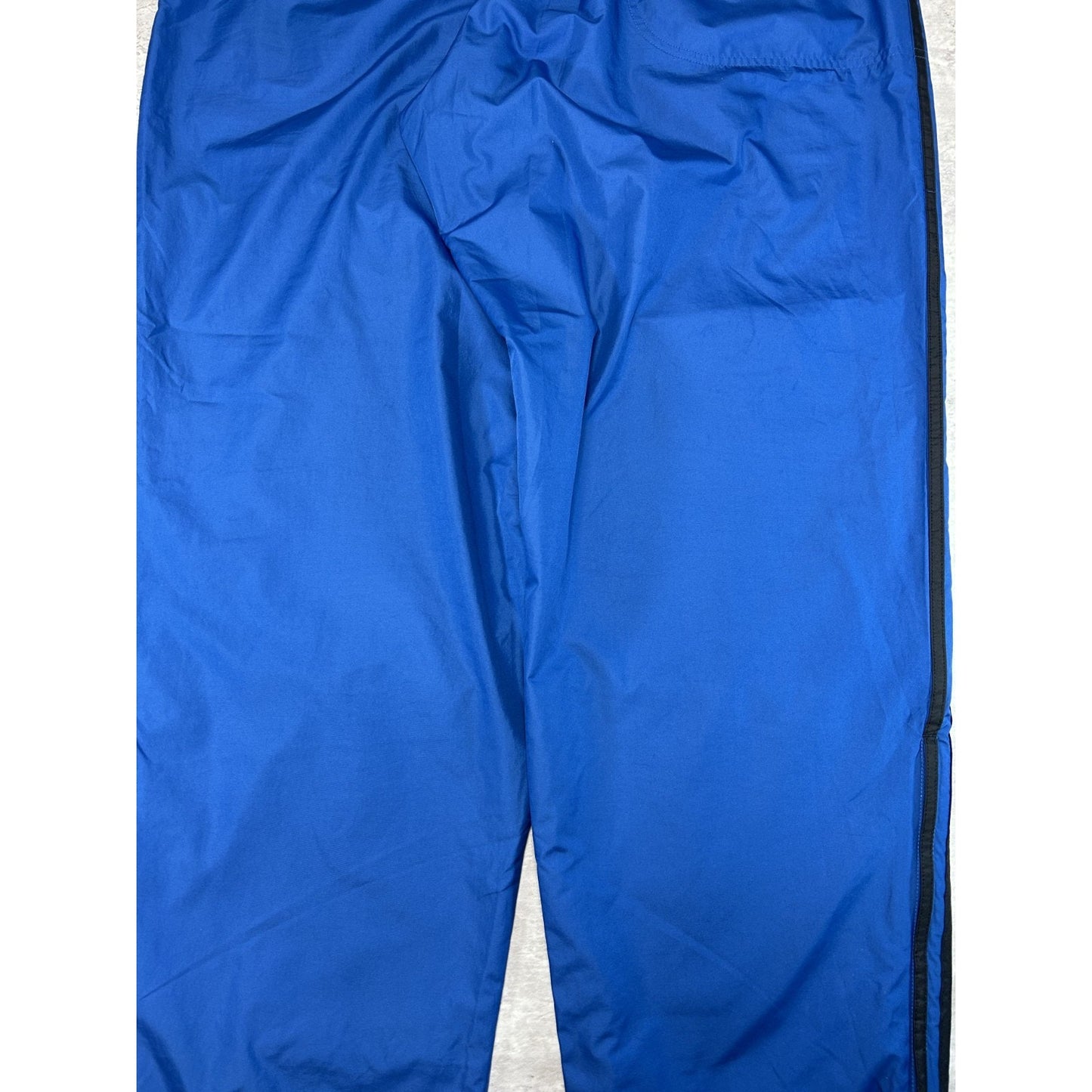 Vintage 90s Adidas Embroidered Logo Nylon Track Pants Size 2XL Blue