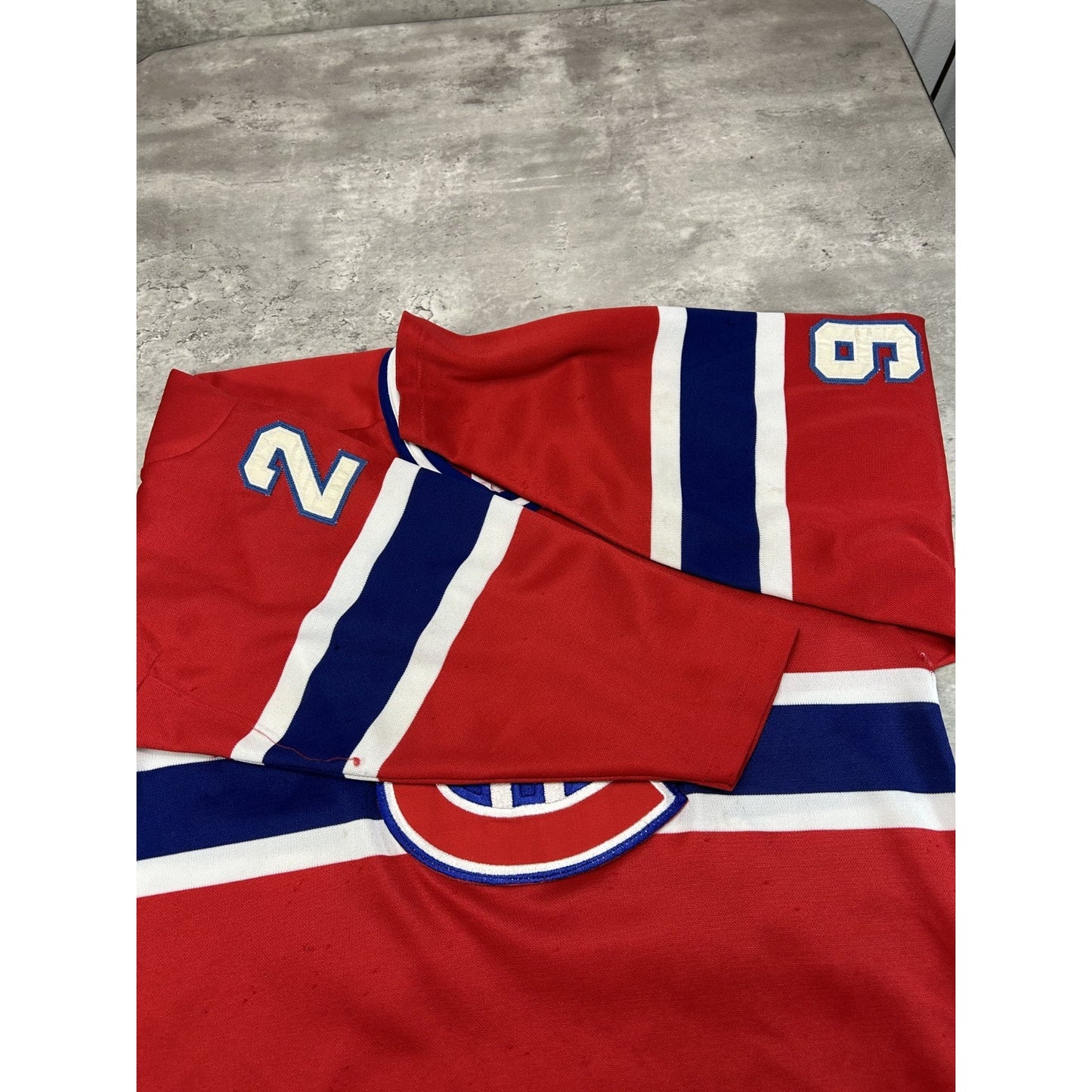 Vintage 90s Mats Naslund #26 Montreal Canadiens NHL CCM Jersey Size Medium