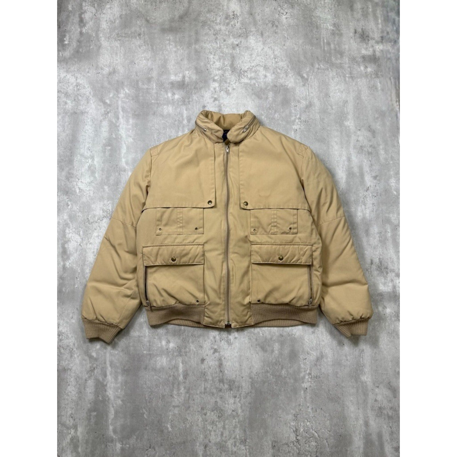 Vintage 90s Down Designs Insulated Down Puffer Bomber Jacket Size Large