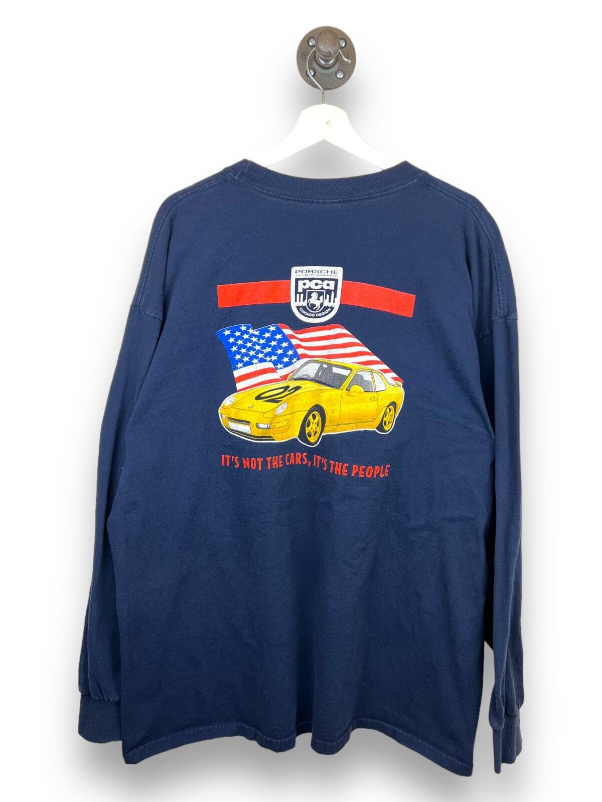 Vintage 2002 Porsche Club Of America It's Not The Cars T-Shirt Size 2XL